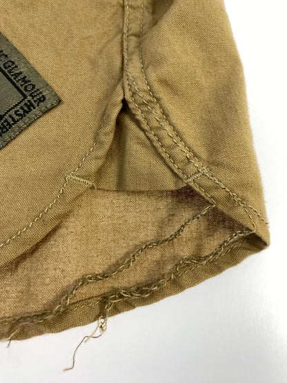 【中古品】【メンズ】 HYSTERIC GLAMOUR ヒステリックグラマー 0222AH02 MILITARY SHIRT ミリタリーシャツ 140-260805-zi-05-min サイズ：S カラー：ライトブラウン 万代Net店