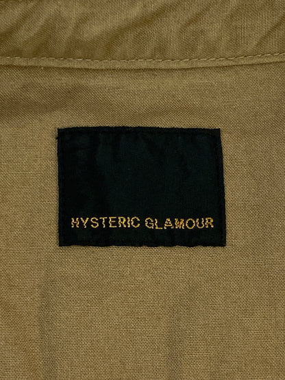 【中古品】【メンズ】 HYSTERIC GLAMOUR ヒステリックグラマー 0222AH02 MILITARY SHIRT ミリタリーシャツ 140-260805-zi-05-min サイズ：S カラー：ライトブラウン 万代Net店