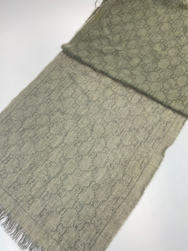 【中古品】【レディース】 GUCCI グッチ GGストール モノグラム マフラー 183-260809-em-22-min カラー：グレー系 万代Net店