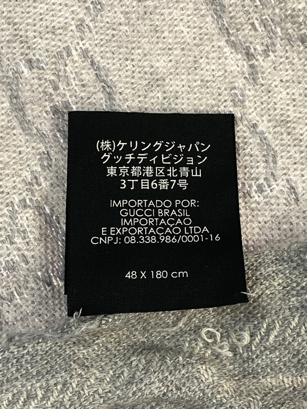 【中古品】【レディース】 GUCCI グッチ GGストール モノグラム マフラー 183-260809-em-22-min カラー：グレー系 万代Net店
