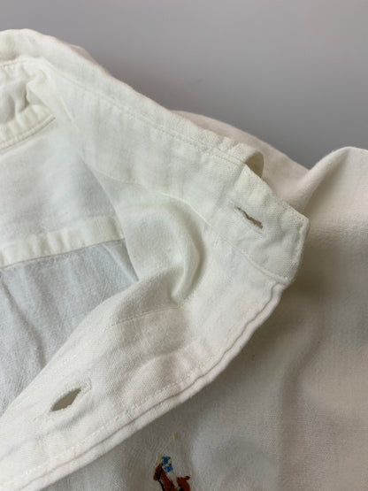 【中古品】【メンズ】 POLO COUNTRY ポロ カントリー 90'S BD SHIRT 90年代 長袖 ロングスリーブ ヴィンテージ 146-260804-hu-59-min サイズ：XL カラー：ホワイト 万代Net店