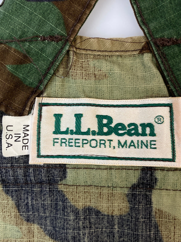 【現状渡し品】【メンズ】 L.L.BEAN エルエルビーン WOODLAND CAMO HUNTING VEST ウッドランド カモ ハンティング ベスト 袖なし 上着 アウター 146-260804-hu-02-min サイズ：L カラー：グリーン/ブラウン（カモ柄） 万代Net店