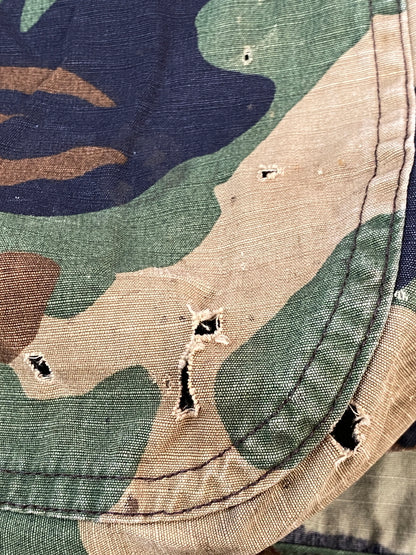 【現状渡し品】【メンズ】 L.L.BEAN エルエルビーン WOODLAND CAMO HUNTING VEST ウッドランド カモ ハンティング ベスト 袖なし 上着 アウター 146-260804-hu-02-min サイズ：L カラー：グリーン/ブラウン（カモ柄） 万代Net店