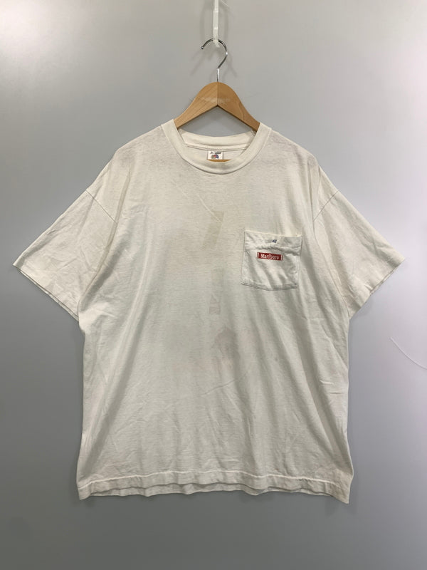 【中古品】【メンズ】 MARLBORO マールボロ マルボロ CACTUS RODEO COUNTRY STORE TEE ロデオ カントリー ストア ティー 半袖 ティーシャツ Ｔシャツ ショートスリーブ 146-260804-hu-55-min サイズ：XL カラー：ホワイト 万代Net店