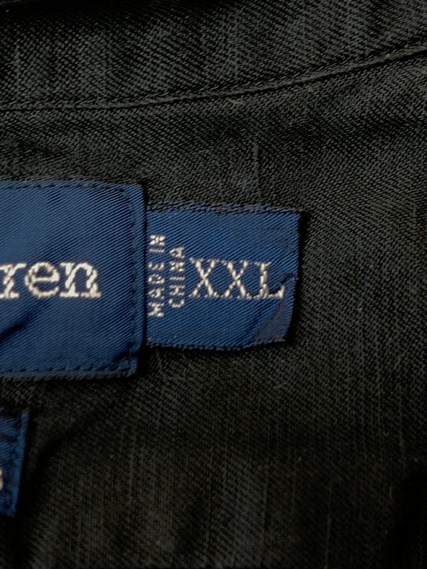 【中古品】【メンズ】 RALPH LAUREN ラルフローレン BLAKE BD SHIRT ブレイク ビーディー シャツ 長袖 ロングスリーブ 146-260804-hu-58-min サイズ：XXL カラー：ブラック 万代Net店