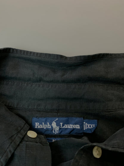 【中古品】【メンズ】 RALPH LAUREN ラルフローレン BLAKE BD SHIRT ブレイク ビーディー シャツ 長袖 ロングスリーブ 146-260804-hu-58-min サイズ：XXL カラー：ブラック 万代Net店