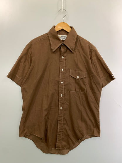 【中古品】【メンズ】 MARLBORO マールボロ マルボロ S S SHIRT 半袖 ショートスリーブ シャツ 146-260804-hu-52-min サイズ：L カラー：ブラウン 万代Net店