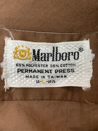 【中古品】【メンズ】 MARLBORO マールボロ マルボロ S S SHIRT 半袖 ショートスリーブ シャツ 146-260804-hu-52-min サイズ：L カラー：ブラウン 万代Net店