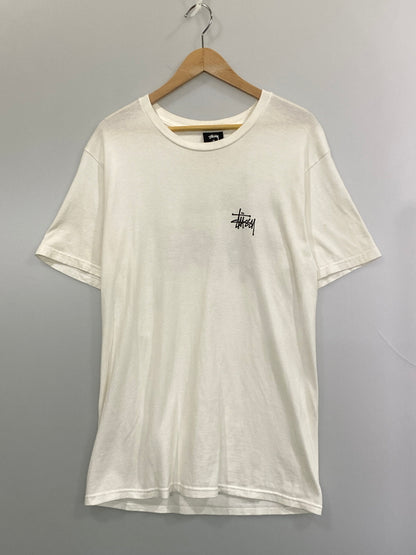 【中古品】【メンズ】 STUSSY ステューシー BASIC LOGO TEE ベーシック ロゴ ティー 半袖 Ｔシャツ ショートスリーブ 142-260804-hu-20-min サイズ：M カラー：ホワイト 万代Net店