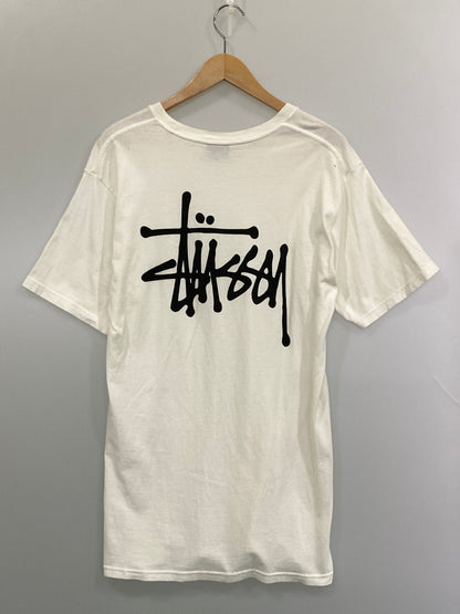 【中古品】【メンズ】 STUSSY ステューシー BASIC LOGO TEE ベーシック ロゴ ティー 半袖 Ｔシャツ ショートスリーブ 142-260804-hu-20-min サイズ：M カラー：ホワイト 万代Net店