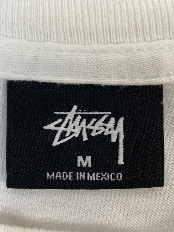 【中古品】【メンズ】 STUSSY ステューシー BASIC LOGO TEE ベーシック ロゴ ティー 半袖 Ｔシャツ ショートスリーブ 142-260804-hu-20-min サイズ：M カラー：ホワイト 万代Net店