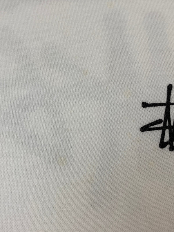 【中古品】【メンズ】 STUSSY ステューシー BASIC LOGO TEE ベーシック ロゴ ティー 半袖 Ｔシャツ ショートスリーブ 142-260804-hu-20-min サイズ：M カラー：ホワイト 万代Net店