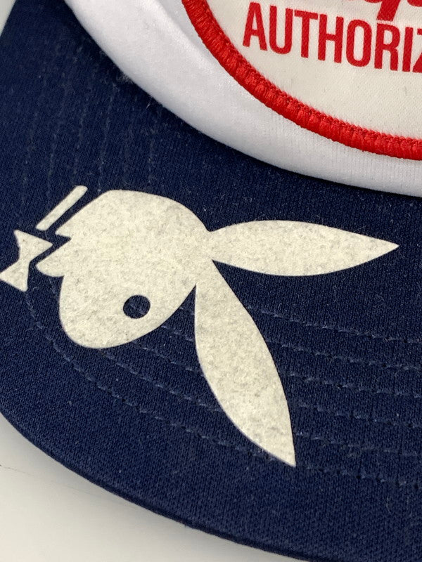 【中古品】【メンズ/レディース】 SUPREME シュプリーム × PLAYBOY プレイボーイ MESH BACK 5-PANEL CAP メッシュ バック 5パネル キャップ 帽子 ベースボールキャップ 185-260817-em-16-min カラー：ネイビー/ホワイト 万代Net店