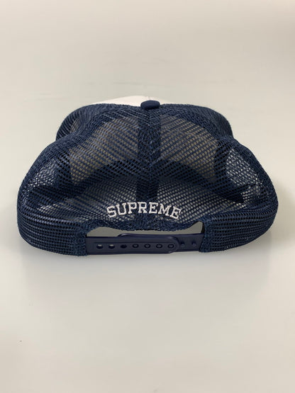 【中古品】【メンズ/レディース】 SUPREME シュプリーム × PLAYBOY プレイボーイ MESH BACK 5-PANEL CAP メッシュ バック 5パネル キャップ 帽子 ベースボールキャップ 185-260817-em-16-min カラー：ネイビー/ホワイト 万代Net店