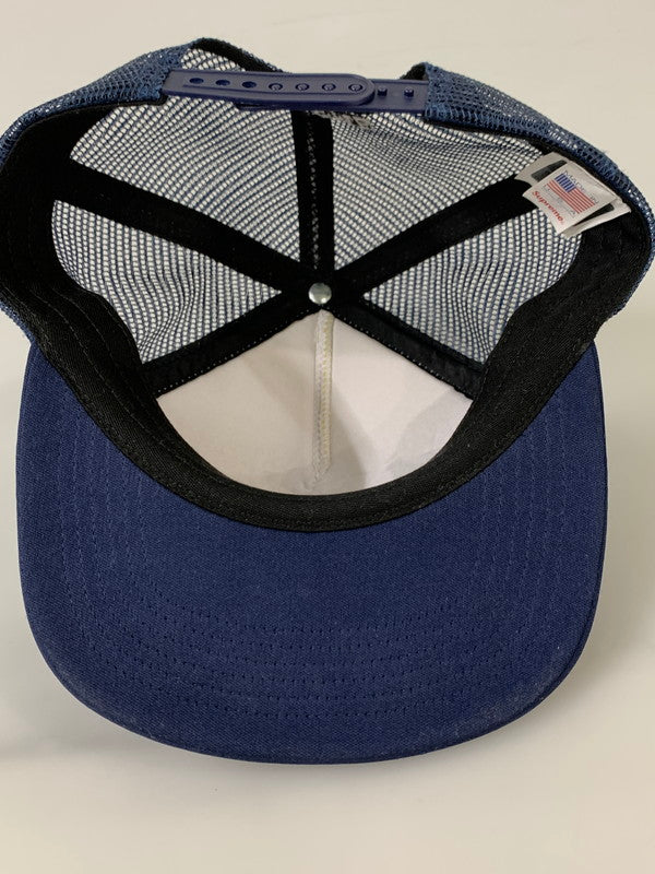 【中古品】【メンズ/レディース】 SUPREME シュプリーム × PLAYBOY プレイボーイ MESH BACK 5-PANEL CAP メッシュ バック 5パネル キャップ 帽子 ベースボールキャップ 185-260817-em-16-min カラー：ネイビー/ホワイト 万代Net店