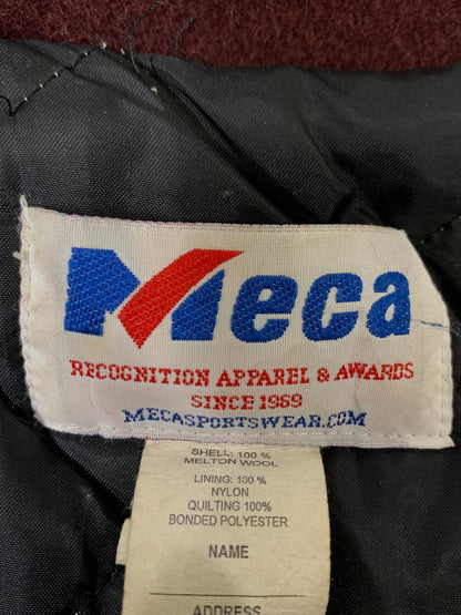 【中古品】【メンズ】 MECA SPORTSWEAR メカスポーツウェア WOOL STADIUM JACKET ウール スタジアム ジャケット スタジャン 上着 146-260811-hu-19-min サイズ：L カラー：グレー/ボルドー 万代Net店