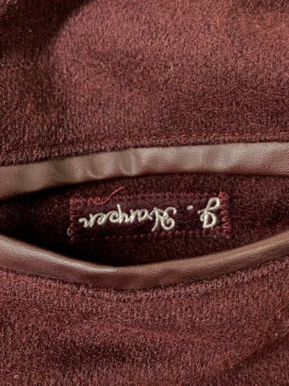 【中古品】【メンズ】 MECA SPORTSWEAR メカスポーツウェア WOOL STADIUM JACKET ウール スタジアム ジャケット スタジャン 上着 146-260811-hu-19-min サイズ：L カラー：グレー/ボルドー 万代Net店