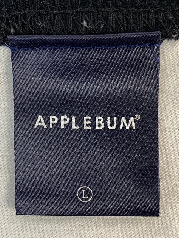 【中古品】【メンズ】 APPLEBUM×JONAH SCHWARTZ アップルバム ジョナ シュワルツ PRINT TEE ポイント ティー ティーシャツ 142-260804-hu-17-min サイズ：L カラー：ブラック/ホワイト 万代Net店