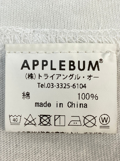 【中古品】【メンズ】 APPLEBUM×JONAH SCHWARTZ アップルバム ジョナ シュワルツ PRINT TEE ポイント ティー ティーシャツ 142-260804-hu-17-min サイズ：L カラー：ブラック/ホワイト 万代Net店