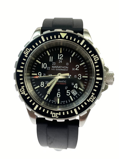 【中古品】【メンズ】 MARATHON マラソン GSAR AUTOMATIC DIVERS 300M ジーサー オートマティック ダイバーズ 腕時計 195-260806-yn-18-min カラー：ブラック 万代Net店
