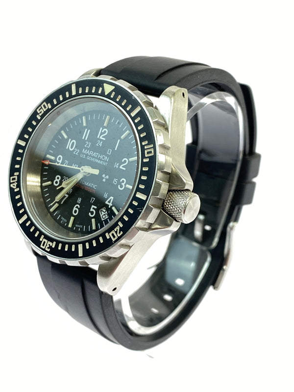 【中古品】【メンズ】 MARATHON マラソン GSAR AUTOMATIC DIVERS 300M ジーサー オートマティック ダイバーズ 腕時計 195-260806-yn-18-min カラー：ブラック 万代Net店