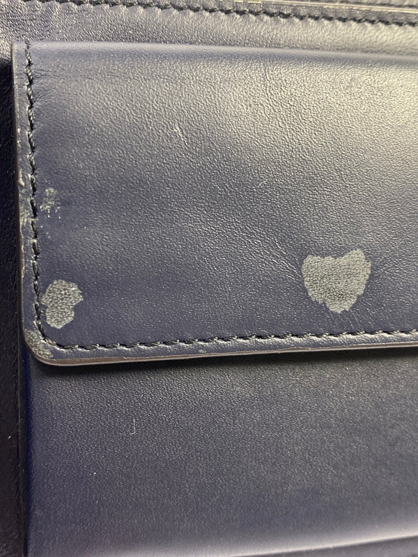 【現状渡し品】【メンズ/レディース】 LOEWE ロエベ PUZZLE FDGE BIFOLD COIN WALLET パズル バイフォールド コインウォレット 二つ折り財布 181-260806-yn-11-min カラー：ネイビー 万代Net店