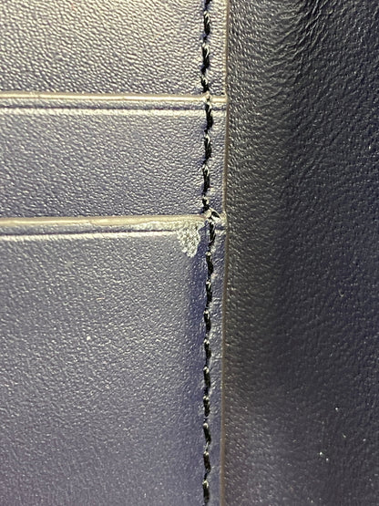 【現状渡し品】【メンズ/レディース】 LOEWE ロエベ PUZZLE FDGE BIFOLD COIN WALLET パズル バイフォールド コインウォレット 二つ折り財布 181-260806-yn-11-min カラー：ネイビー 万代Net店