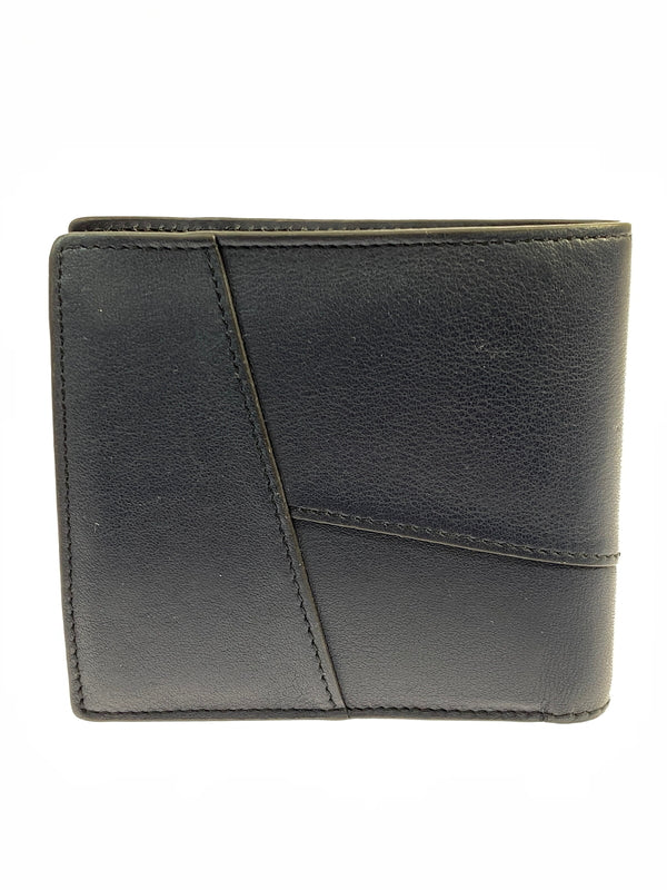 【現状渡し品】【メンズ/レディース】 LOEWE ロエベ PUZZLE FDGE BIFOLD COIN WALLET パズル バイフォールド コインウォレット 二つ折り財布 181-260806-yn-11-min カラー：ネイビー 万代Net店