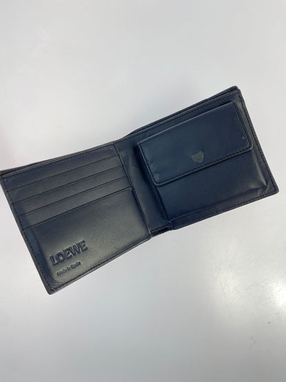 【現状渡し品】【メンズ/レディース】 LOEWE ロエベ PUZZLE FDGE BIFOLD COIN WALLET パズル バイフォールド コインウォレット 二つ折り財布 181-260806-yn-11-min カラー：ネイビー 万代Net店