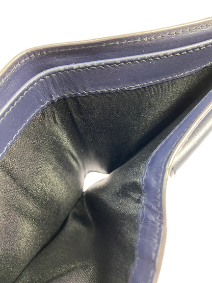 【現状渡し品】【メンズ/レディース】 LOEWE ロエベ PUZZLE FDGE BIFOLD COIN WALLET パズル バイフォールド コインウォレット 二つ折り財布 181-260806-yn-11-min カラー：ネイビー 万代Net店