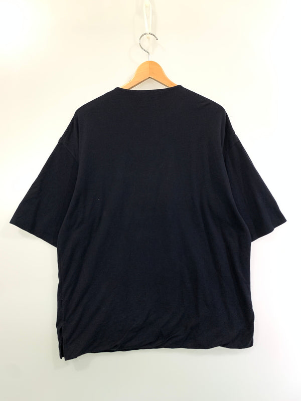 【中古品】【メンズ】 AURALEE オーラリー HIGH GAUGE PIQUE DOUBLE CLOTH HENLEY NECK ハイゲージ ピケ ダブルクロス ヘンリーネック A8SH02HK 半袖 ショートスリーブ ティーシャツ Tシャツ 140-260804-hu-57-min サイズ：4 カラー：ネイビー 万代Net店