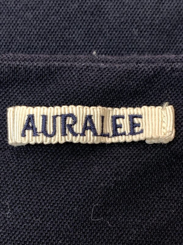 【中古品】【メンズ】 AURALEE オーラリー HIGH GAUGE PIQUE DOUBLE CLOTH HENLEY NECK ハイゲージ ピケ ダブルクロス ヘンリーネック A8SH02HK 半袖 ショートスリーブ ティーシャツ Tシャツ 140-260804-hu-57-min サイズ：4 カラー：ネイビー 万代Net店