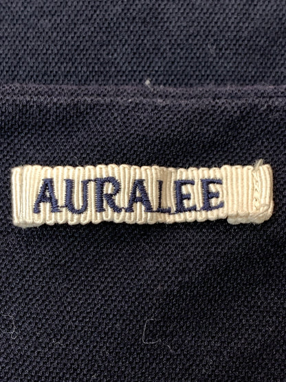 【中古品】【メンズ】 AURALEE オーラリー HIGH GAUGE PIQUE DOUBLE CLOTH HENLEY NECK ハイゲージ ピケ ダブルクロス ヘンリーネック A8SH02HK 半袖 ショートスリーブ ティーシャツ Tシャツ 140-260804-hu-57-min サイズ：4 カラー：ネイビー 万代Net店