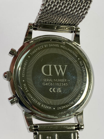 【中古品】【メンズ】 DANIEL WELLINGTON ダニエルウェリントン ICONIC CHRONOGRAPH G4C61102545 アイコニック クロノグラフ 腕時計 192-260806-yn-16-min カラー：シルバー 万代Net店
