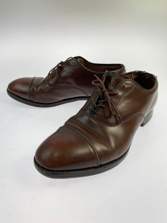 【現状渡し品】【メンズ】 ALDEN オールデン 921 BROWN STRAIGHT TIP DRESS SHOES ストレート チップ ドレス シューズ 164-260805-zi-24-min サイズ：10 カラー：ブラウン 万代Net店