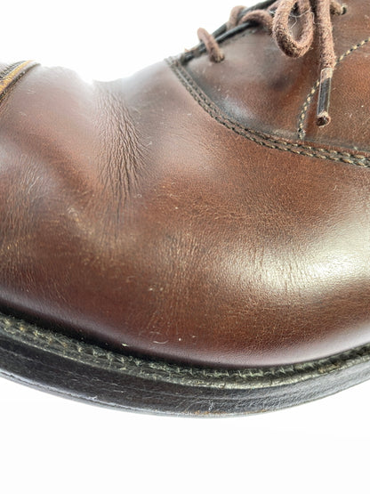 【現状渡し品】【メンズ】 ALDEN オールデン 921 BROWN STRAIGHT TIP DRESS SHOES ストレート チップ ドレス シューズ 164-260805-zi-24-min サイズ：10 カラー：ブラウン 万代Net店