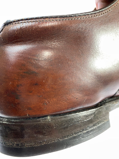 【現状渡し品】【メンズ】 ALDEN オールデン 921 BROWN STRAIGHT TIP DRESS SHOES ストレート チップ ドレス シューズ 164-260805-zi-24-min サイズ：10 カラー：ブラウン 万代Net店