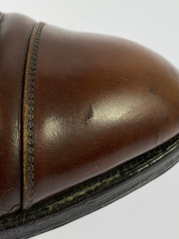 【現状渡し品】【メンズ】 ALDEN オールデン 921 BROWN STRAIGHT TIP DRESS SHOES ストレート チップ ドレス シューズ 164-260805-zi-24-min サイズ：10 カラー：ブラウン 万代Net店