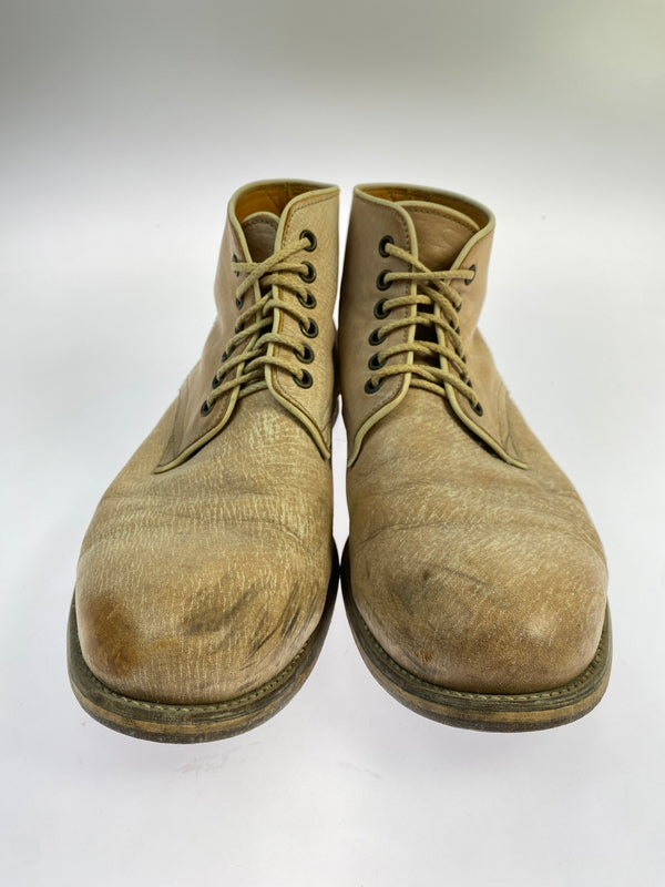 【現状渡し品】【メンズ】 ALFREDOBANNISTER アルフレッドバニスター チャッカブーツ 靴 165-260805-zi-27-min サイズ：43 カラー：ベージュ 万代Net店
