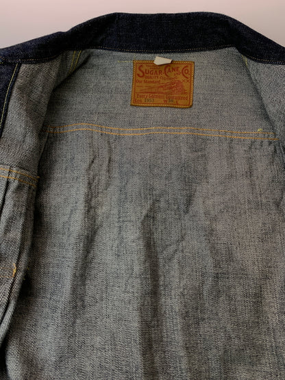 【中古品】【メンズ】 SUGAR CANE シュガーケーン 14.25OZ. DENIM JACKET 1953 MODEL SC11953 デニムジャケット アウター 145-260804-yn-39-min サイズ：38 カラー：インディゴ 万代Net店