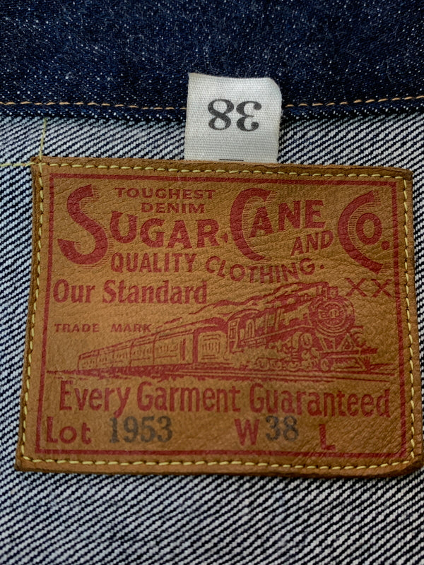 【中古品】【メンズ】 SUGAR CANE シュガーケーン 14.25OZ. DENIM JACKET 1953 MODEL SC11953 デニムジャケット アウター 145-260804-yn-39-min サイズ：38 カラー：インディゴ 万代Net店