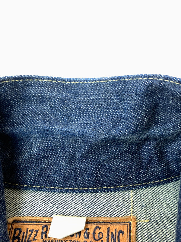 【中古品】【メンズ】 BUZZ RICKSON'S バズリクソンズ WORLD WAR II DENIM BLOUSE BR16041 大戦モデル デニムブラウズ ジャケット アウター 145-260804-yn-41-min サイズ：40 カラー：インディゴ 万代Net店
