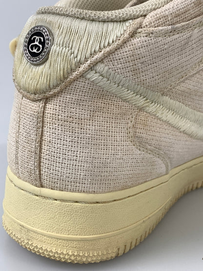 【現状渡し品】【メンズ】 NIKE ナイキ AIR FORCE 1 07 MID SP STUSSY DJ7841-200 エア フォース 1 ミッド スペシャル ステューシー スニーカー 靴 160-260804-yn-25-min サイズ：29.5cm US11.5 カラー：FOSSIL/FOSSIL-FOSSIL 万代Net店