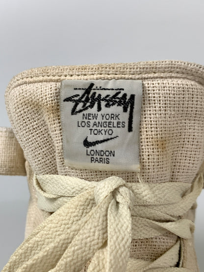 【現状渡し品】【メンズ】 NIKE ナイキ AIR FORCE 1 07 MID SP STUSSY DJ7841-200 エア フォース 1 ミッド スペシャル ステューシー スニーカー 靴 160-260804-yn-25-min サイズ：29.5cm US11.5 カラー：FOSSIL/FOSSIL-FOSSIL 万代Net店