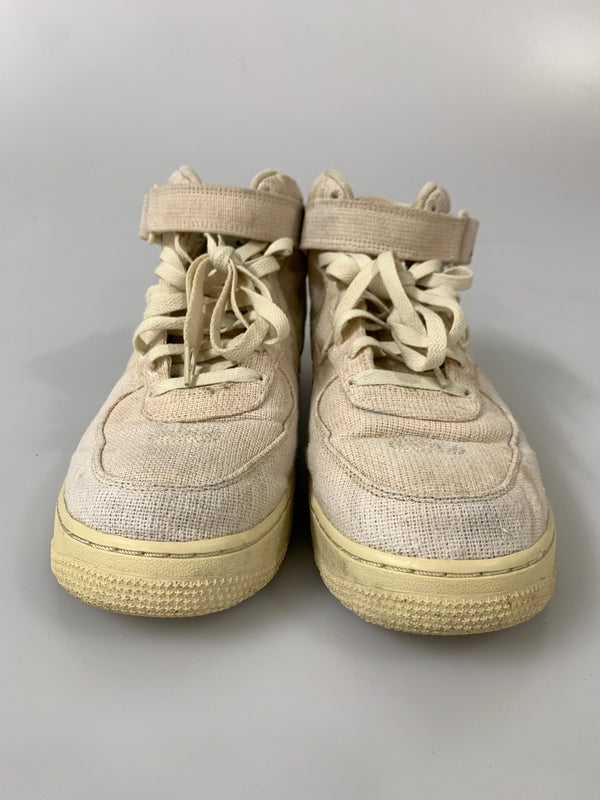 【現状渡し品】【メンズ】 NIKE ナイキ AIR FORCE 1 07 MID SP STUSSY DJ7841-200 エア フォース 1 ミッド スペシャル ステューシー スニーカー 靴 160-260804-yn-25-min サイズ：29.5cm US11.5 カラー：FOSSIL/FOSSIL-FOSSIL 万代Net店