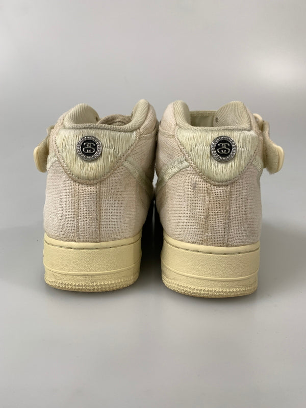 【現状渡し品】【メンズ】 NIKE ナイキ AIR FORCE 1 07 MID SP STUSSY DJ7841-200 エア フォース 1 ミッド スペシャル ステューシー スニーカー 靴 160-260804-yn-25-min サイズ：29.5cm US11.5 カラー：FOSSIL/FOSSIL-FOSSIL 万代Net店