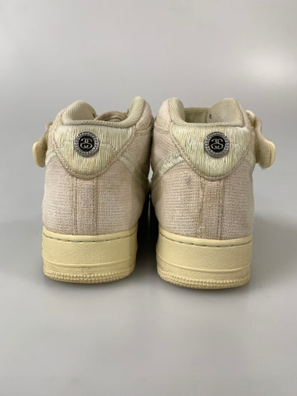 【現状渡し品】【メンズ】 NIKE ナイキ AIR FORCE 1 07 MID SP STUSSY DJ7841-200 エア フォース 1 ミッド スペシャル ステューシー スニーカー 靴 160-260804-yn-25-min サイズ：29.5cm US11.5 カラー：FOSSIL/FOSSIL-FOSSIL 万代Net店