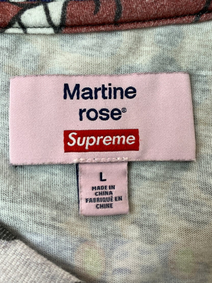【中古品】【メンズ】 SUPREME×MARTINE ROSE シュプリーム マーティン ローズ S S TOP ショートスリーブ トップ 半袖 Ｔシャツ ティーシャツ 149-260804-hu-38-min サイズ：L カラー：マルチカラー 万代Net店