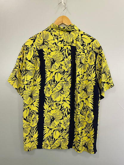 【中古品】【メンズ】 SUNSURF サンサーフ RAYON ALOHA SHIRT レーヨンアロハシャツ M32859 半袖シャツ 145-260813-ta-15-min サイズ：L 16-16 1/2 カラー：イエロー/ブラック 万代Net店