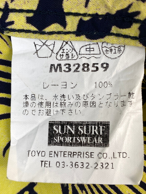 【中古品】【メンズ】 SUNSURF サンサーフ RAYON ALOHA SHIRT レーヨンアロハシャツ M32859 半袖シャツ 145-260813-ta-15-min サイズ：L 16-16 1/2 カラー：イエロー/ブラック 万代Net店